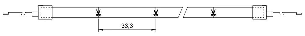 dimension diagram for neon strip 0606