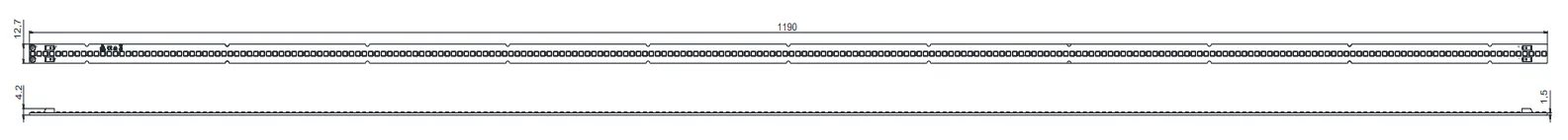 Drawing for 1120mm 224LEDs LED module