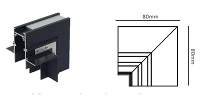 M20 Magnet Track Connector-EMT4 Vertical