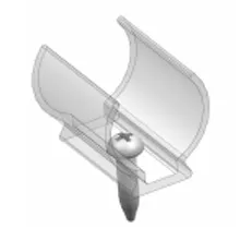 PC Clips & Profile for Round Neon strip 360 degree 25mm