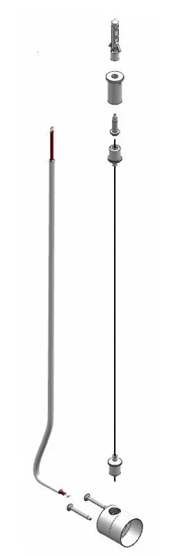 Round neon strip - Pendant wires