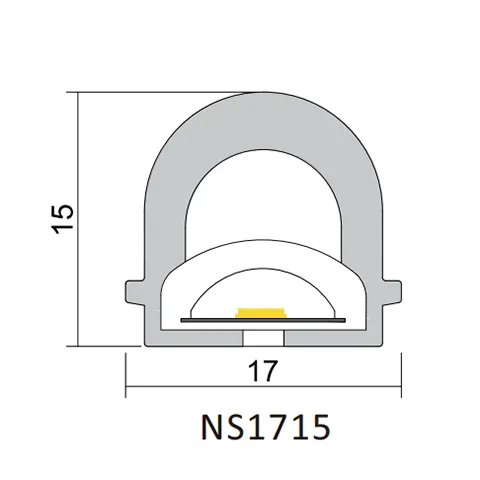 drawing of neon strip 1715