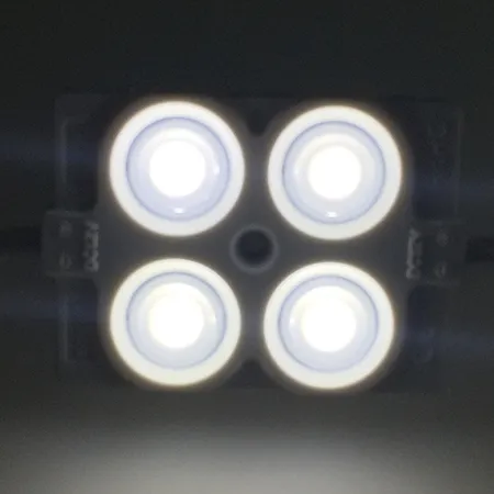 12V 4LEDs 2835 injection with 165°Lens led light module 3